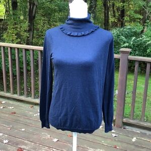 Galleries Lafayette Small Navy turtleneck sweater